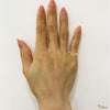 2.5mm_14K Gold Rainbow Cutout Pinky Ring puton