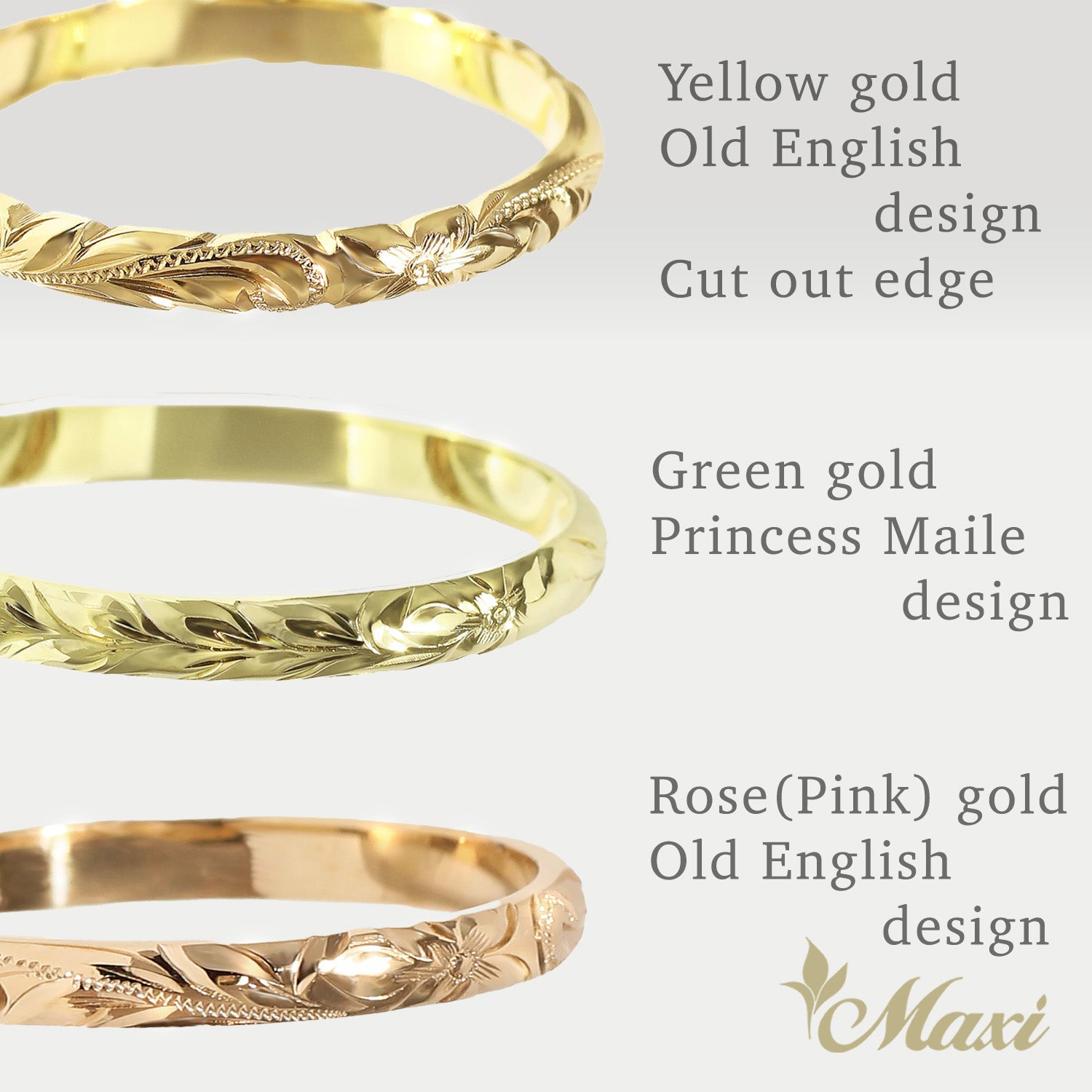 2.5mm Custom Hawaiian Ring [14K/18K Gold/Platinum]