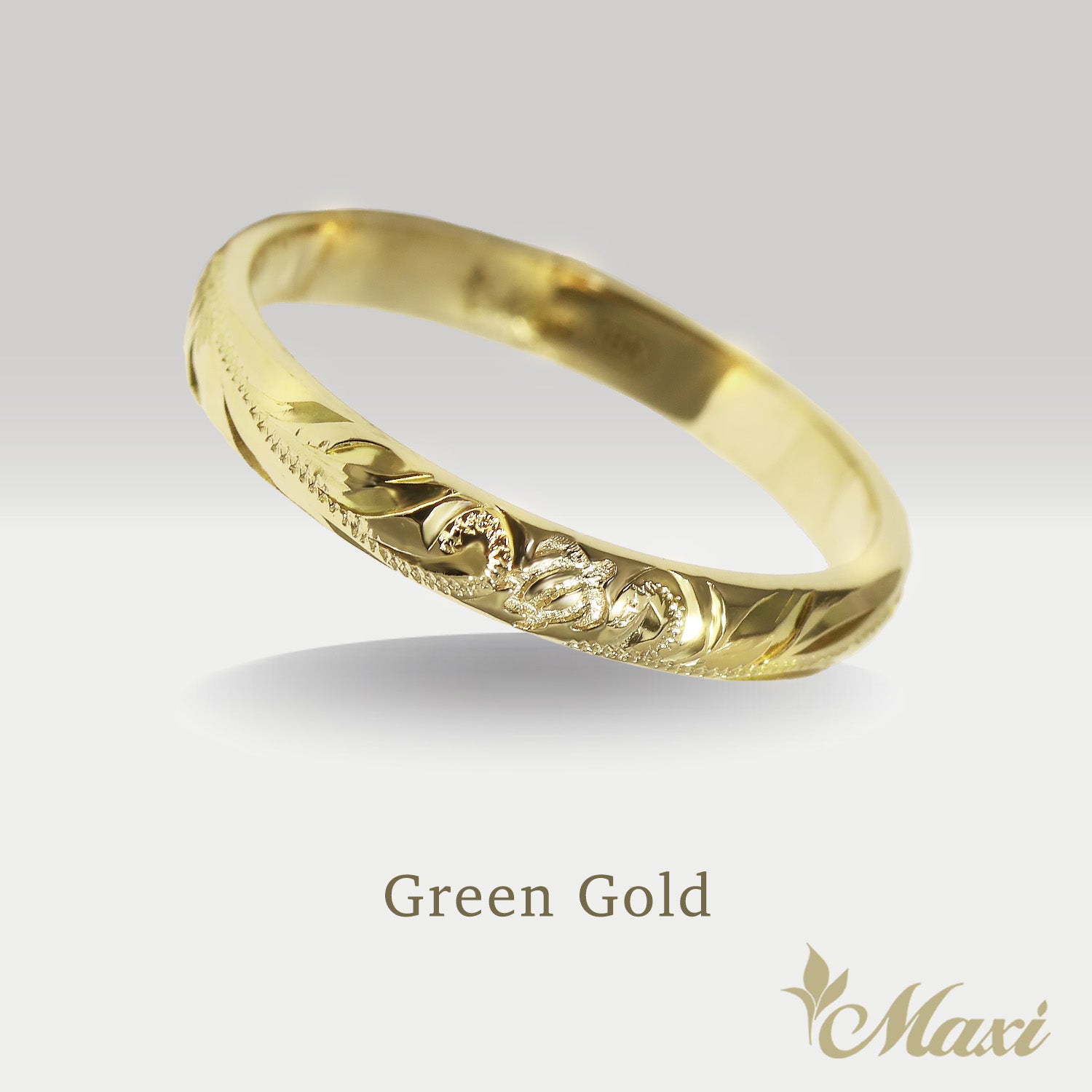 Honu Hawaiian Sea Turtle Ring [3mm, 14K/18K Gold/Platinum] 