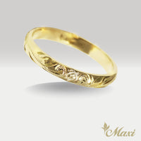 3mm Honu_Hawaiian Sea Turtle Ring [14K/18K Gold/Platinum]