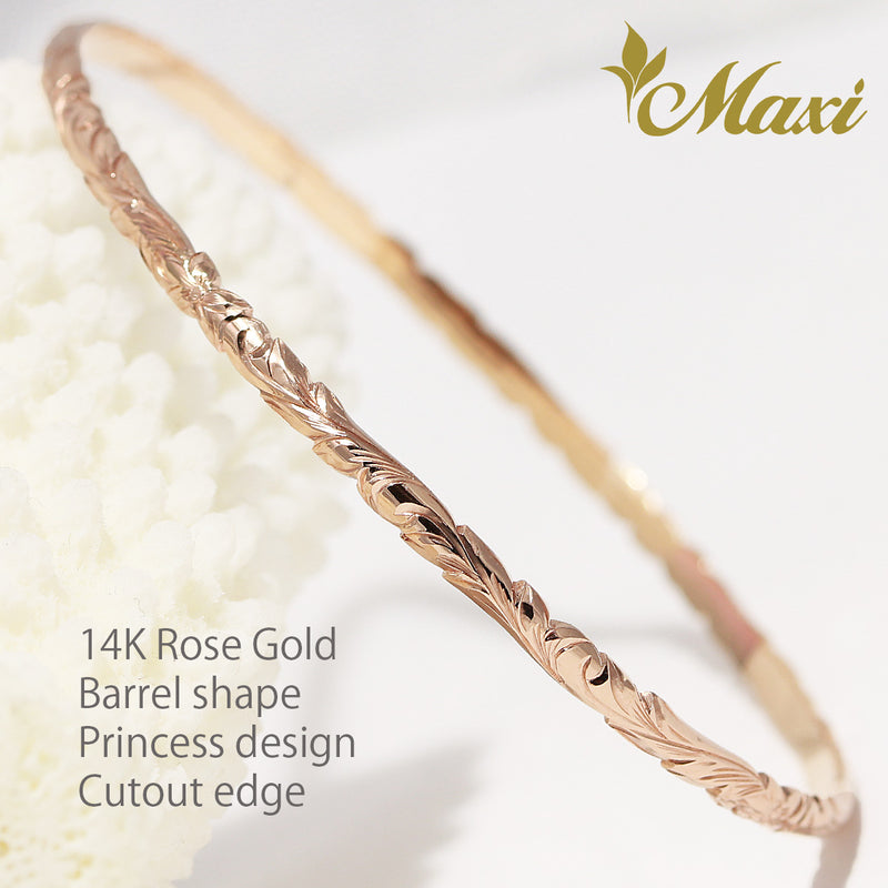 [14K/18K Gold] Custom 3mm Closed Bangle Bracelet*Made-to-order*