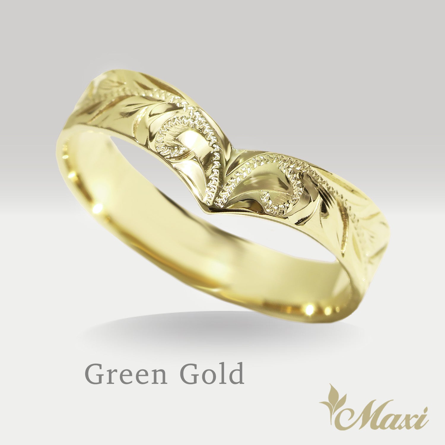 [14K/18K Gold] 4mm Kohola Whale Tail Ring*Made to Order*