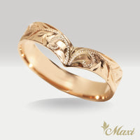 [14K/18K Gold] 4mm Kohola Whale Tail Ring*Made to Order*