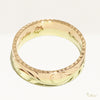 6mm Rainbow Ring_Two Tone_Flat Shape [14K Gold]