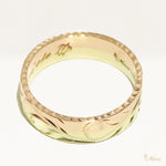 [14K Gold] 6mm Rainbow Ring_Two Tone_Flat Shape