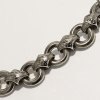 Maile Chain Links Bracelet [Black Chrome Silver 925]