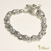 Maile Chain Bracelet [Black Chrome Silver 925]