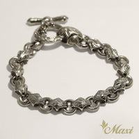 Maile Chain Bracelet [Black Chrome Silver 925]