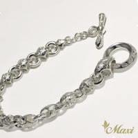 Maile Chain Bracelet [Black Chrome Silver 925]