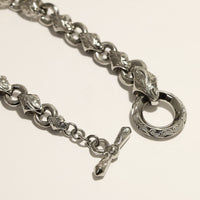 Maile Chain Bracelet [Black Chrome Silver 925]
