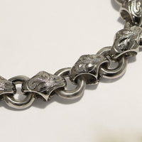 Maile Chain Bracelet [Black Chrome Silver 925]