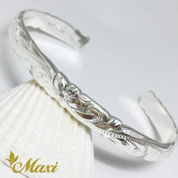 6mm Bangle Bracelet - 1mm Thick_Cutout [Silver 925]_ B0522 _QQ