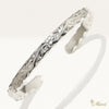 6mm Hawaiian Traditional Design Heavy Bangle Bracelet-3mm Thick [Silver 925]