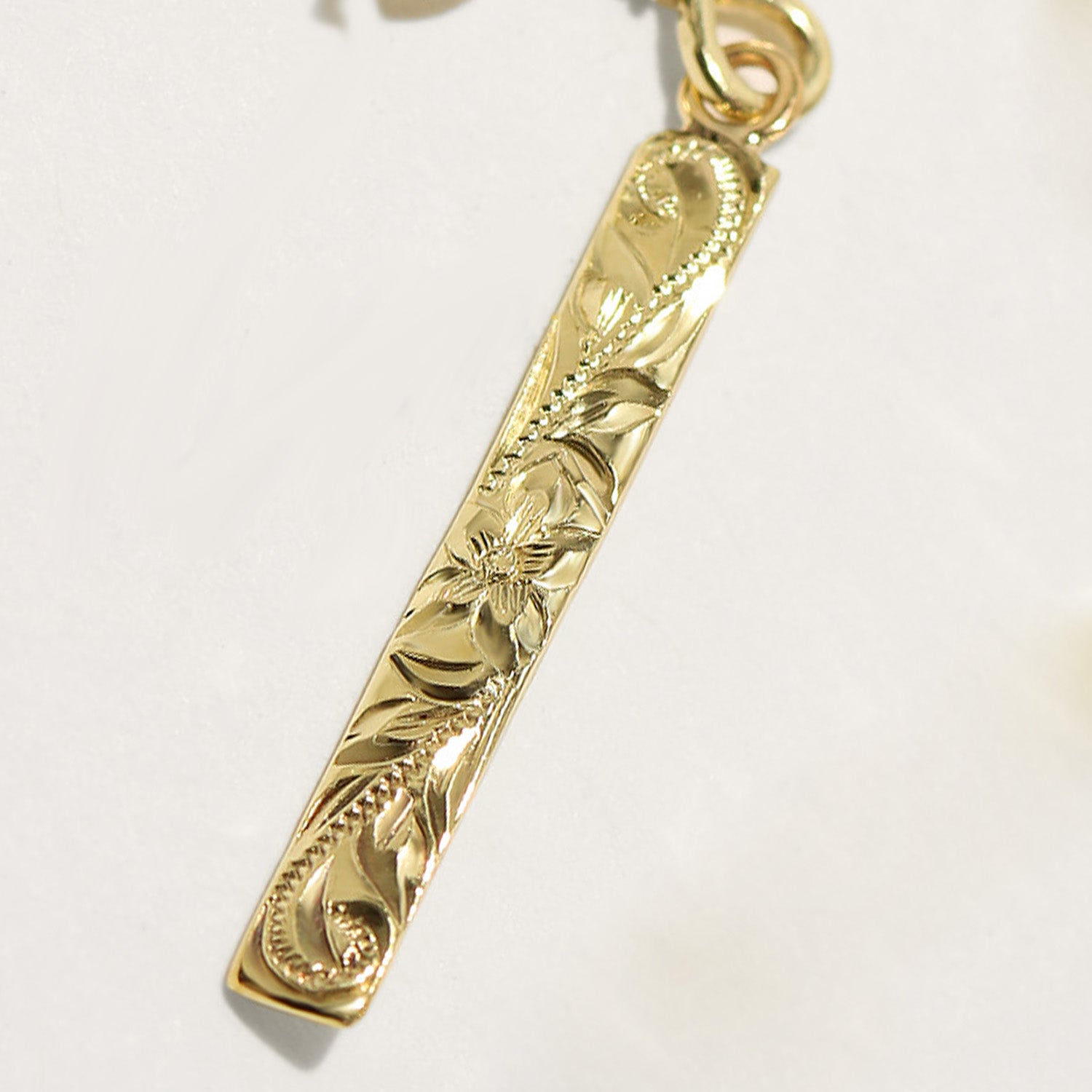 Bar Pierced Earring_Medium_3mm [14K/18K Gold]