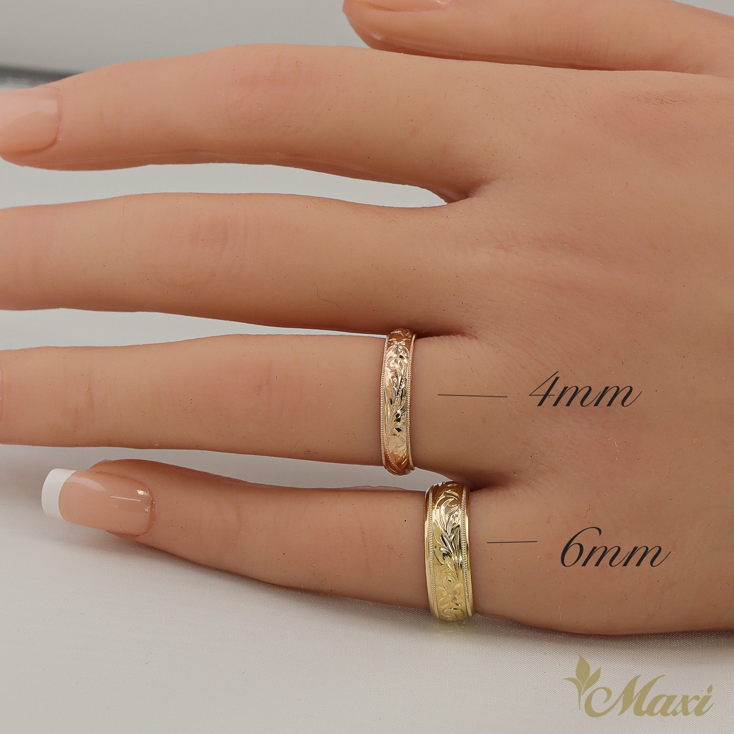 6mm Coin Edge Hawaiian Ring [14K/18K Gold/Platinum]
