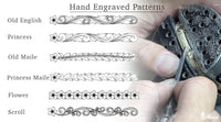 Hawaiian Jewelry Hand Engraved Patterns New