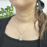 Hawaiian Quilt Pendant-Kukui Tree [Silver 925]