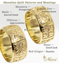 Hawaiian Quilt Ring [14K/18K Gold]