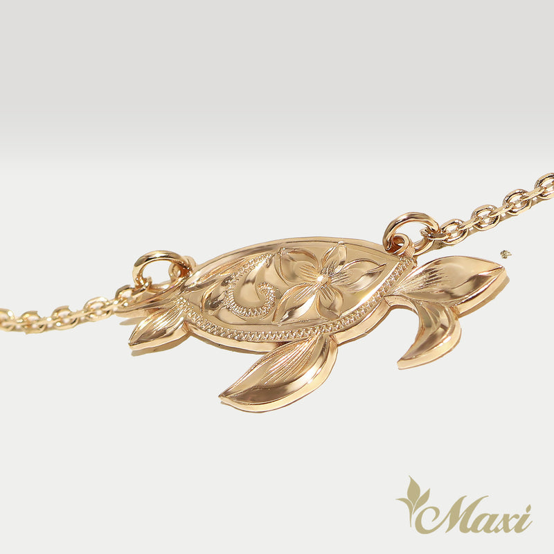 Honu_Hawaiian Sea Turtle Bracelet [14K Gold]