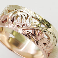 Honu&Naupaka Cut-Work Ring [14K/18K Gold]