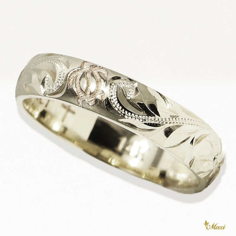 Honu ring 4mm White gold