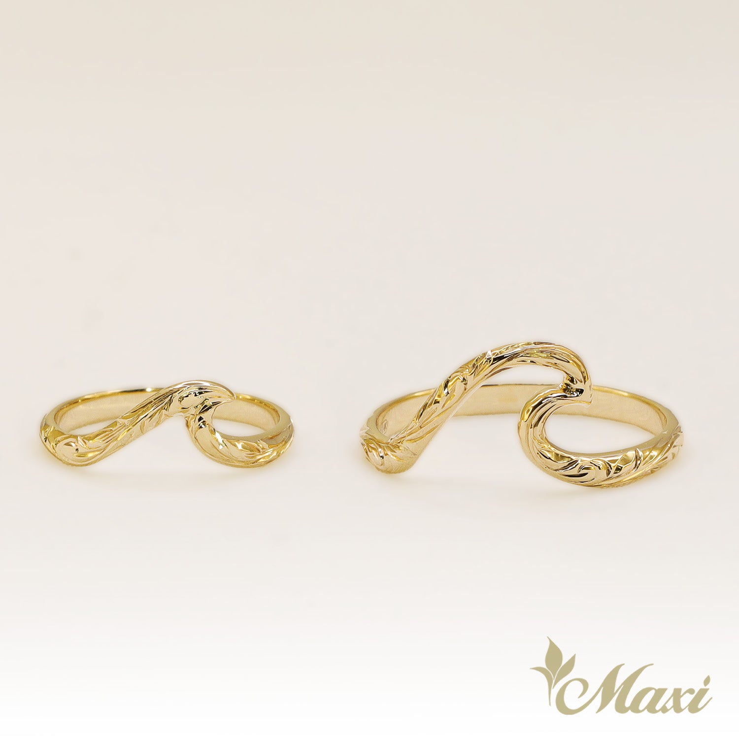 Large Nalu Wave Ring [14K/18K Gold]