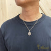 King Kamehameha Coin Oval Pendant [14K/18K Gold]