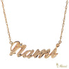 [14K/18K Gold] Custom Letter/Name Necklace_MEDIUM (N0164)