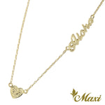 [14K/18K Gold] Custom Letter/Name Necklace with Charm (N0181)