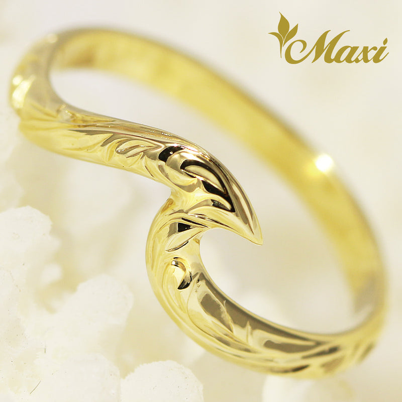 Nalu Wave ring_yellow gold