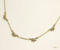 Naupaka Necklace small with diamond 2