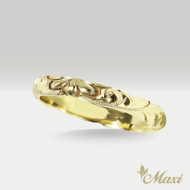 3mm Naupaka Ring [14K/18K Gold/Platinum]