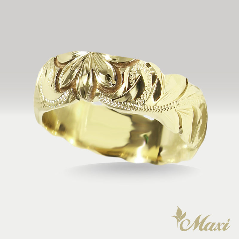 8mm Naupaka Ring [14K/18K Gold/Platinum]