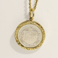King Kalakaua Replica Coin Pendant-Small [14K Gold]