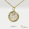 Queen Liliuokalani Replica Coin Pendant-Small [14K Gold]