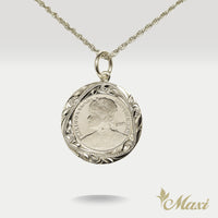 Queen Liliuokalani Replica Coin Pendant-Small [14K Gold]