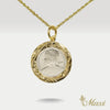Queen Liliuokalani Replica Coin Pendant-Small [14K Gold]