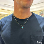 [14K Gold] Turquoise Pendant-Small 11mm x 9mm*Made-to-order*(P1260)