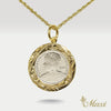 Queen Liliuokalani Replica Coin Pendant-Medium [14K Gold]