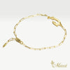 Fish Hook Bracelet with Diamond_Small  [14K/18K Gold]
