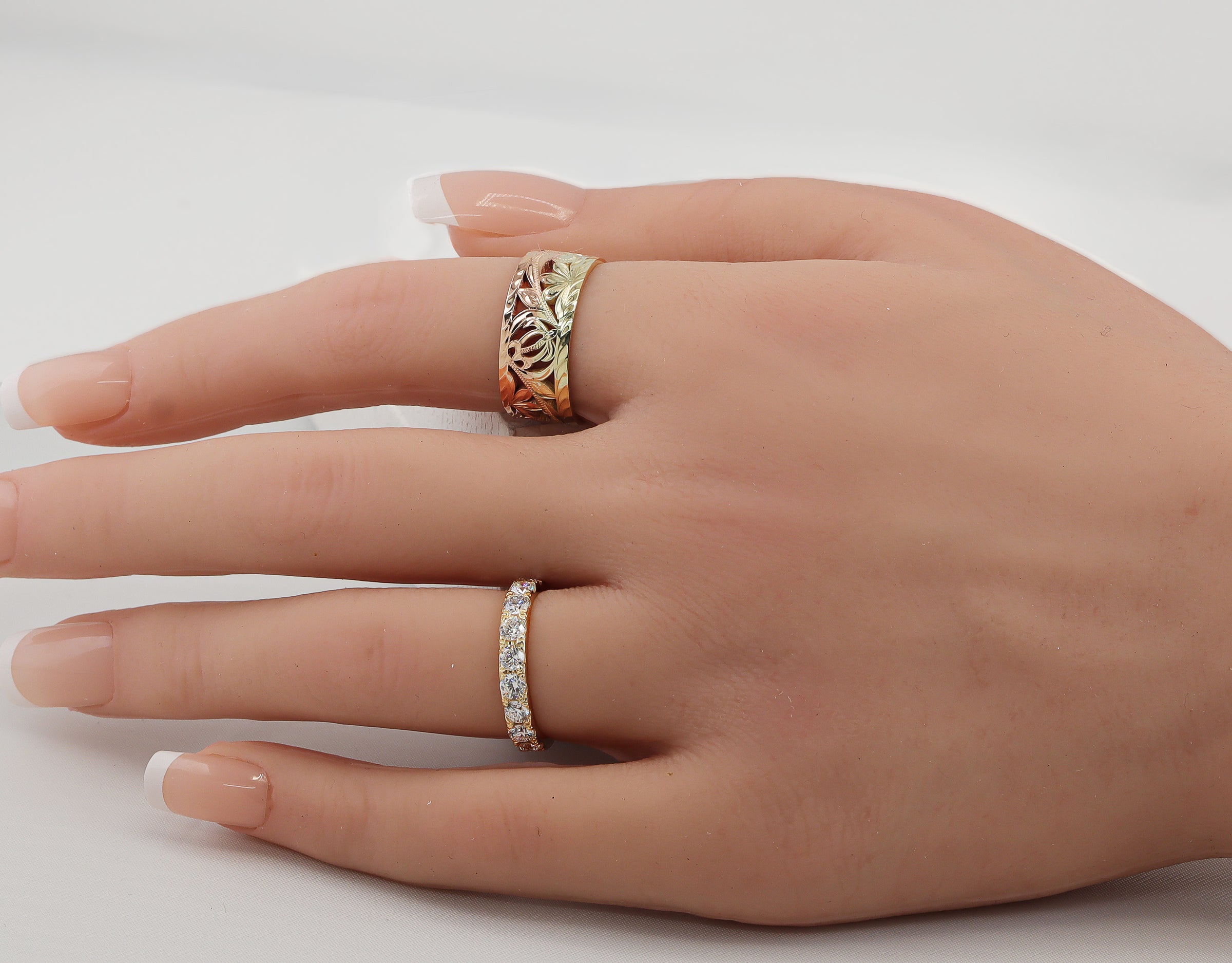 Honu&Naupaka Cut-Work Ring [14K/18K Gold]