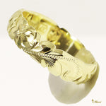 [14K/18K Gold/Platinum] 5mm Barrel Ring_Cut Out Edge *Made to Order* (R0133_5)