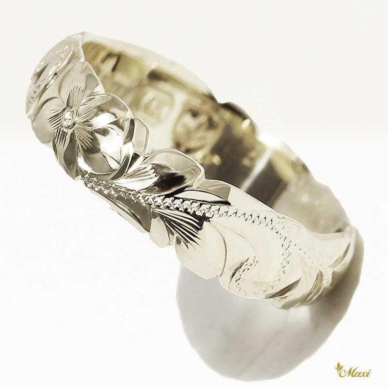 [14K/18K Gold/Platinum] 5mm Barrel Ring_Cut Out Edge *Made to Order* (R0133_5)