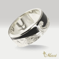 [Silver 925] Enamel Wave Ring Small 8mm (R0298)