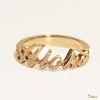 [14K/18K Gold] Custom Letter/Name Ring_SMALL (R556)