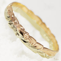 2.5mm Rainbow Pinky Ring_0.5mm thick [14K Gold]