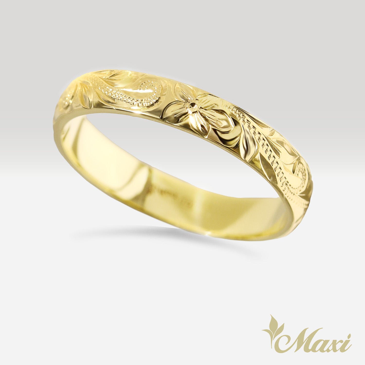 3mm/4mm Lightweight Hawaiian Ring [14K Gold]