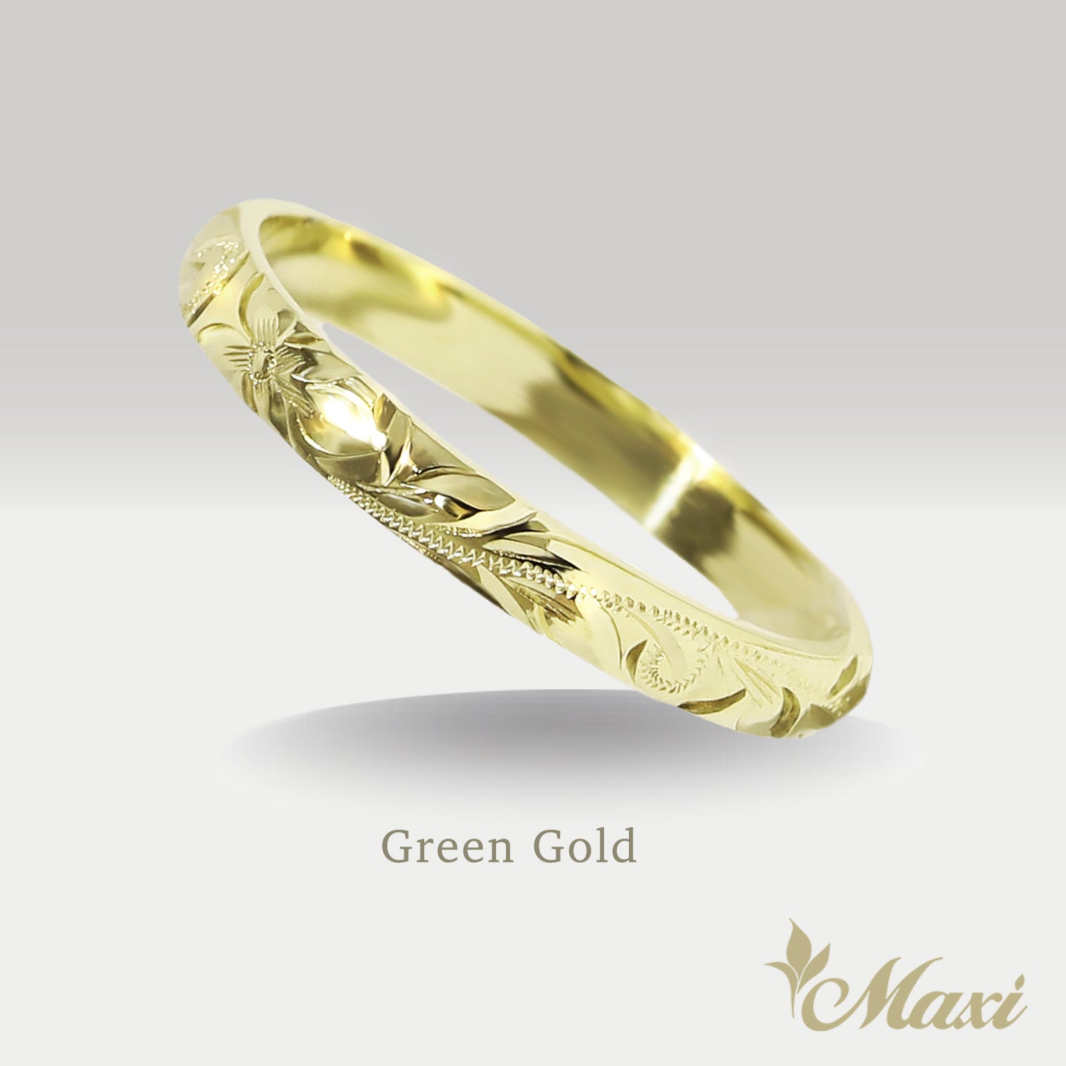 2.5mm Barrel-Shaped Hawaiian Ring [14K/18K Gold/Platinum]