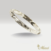 2mm Barrel-Shaped Hawaiian Ring [14K/18K Gold/Platinum]