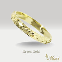 3mm Barrel-Shaped Hawaiian Ring [14K/18K Gold/Platinum]